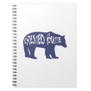 Created Butte Colorado Bear Notizblock