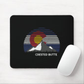 Created Butte Colorado Flag Mousepad (Mit Mouse)