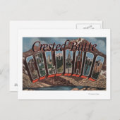 Created Butte, Colorado - Große Buchstabenszenen Postkarte (Vorne/Hinten)
