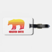 Created Butte Colorado Rainbow Bear Gepäckanhänger (Rückseite horizontal)