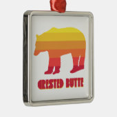 Created Butte Colorado Rainbow Bear Ornament Aus Metall (Rechts)