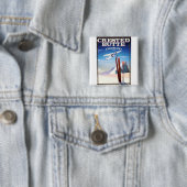 Created Butte Colorado Reiseplakat Button (Beispiel)