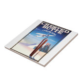 Created Butte Colorado Reiseplakat Fliese (Seite)