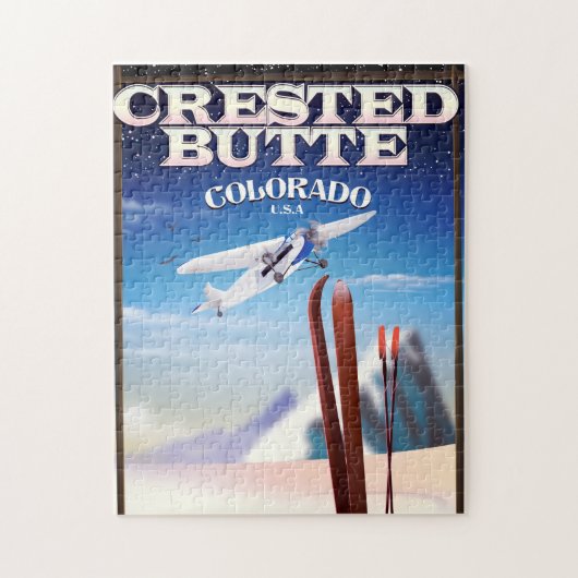 Created Butte Colorado Reiseplakat Puzzle (Vertikal)