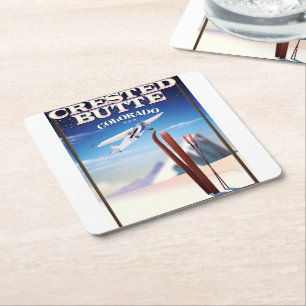 Created Butte Colorado Reiseplakat Rechteckiger Pappuntersetzer