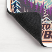 Created Butte Colorado Snowboarding Logo Mousepad (Ecke)