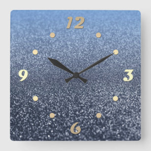 Created for you , elegant, shiny quadratische wanduhr