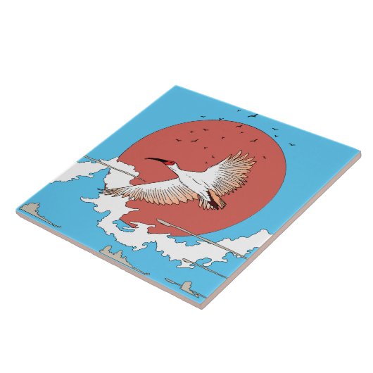 Created Ibis in Flight Fliese (Seite)