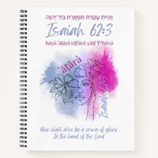 Created to Be a Crown (Isaiah) Spiral Notebook Notizblock