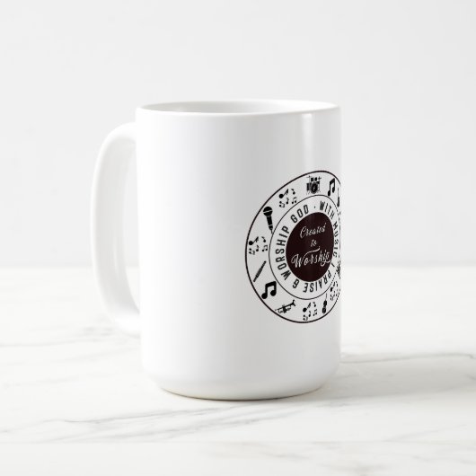 Created to Worship Kaffeetasse (Vorderseite Links)