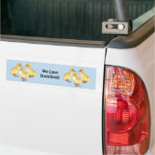 Created White Ducklings Autoaufkleber (Auf Lkw)