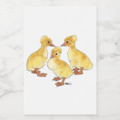 Created White Ducklings Lebensmitteletikett (Einzelnes Label)