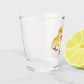 Created White Ducklings Schnapsglas (Links)