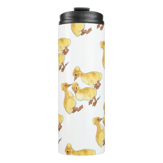 Created White Ducklings Thermosbecher (Vorderseite)