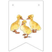 Created White Ducklings Wimpelkette (Erste Fahne)