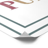 Created With A Purpose Muted Vintage Truth Poster (Ecke)