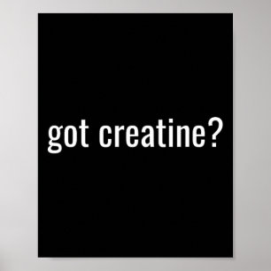 Creatine bekommen Lustiges Creatine Bodybuilding  Poster