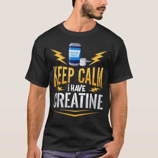 Creatine Monohydrat Bodybuilding T-Shirt (Vorderseite)