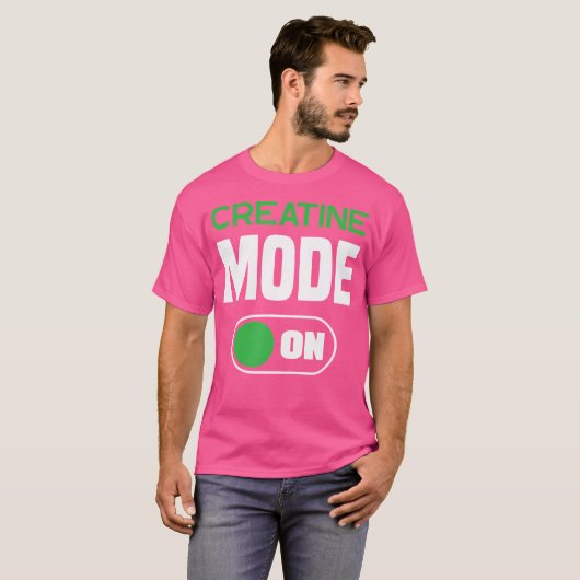 Creatine Monohydrate Mode On Funny Supplement T-Shirt (Vorne ganz)