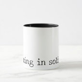 "Creating in solitude." Artist Introvert Creator Tasse (Zentrum)