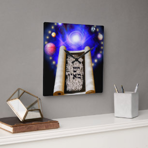 Creatio Ex Nihilo Quadratische Wanduhr