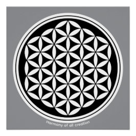 Creation Harmony – Sacred Geometry Symbol Poster