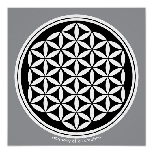 Creation Harmony – Sacred Geometry Symbol Poster (Vorderseite)