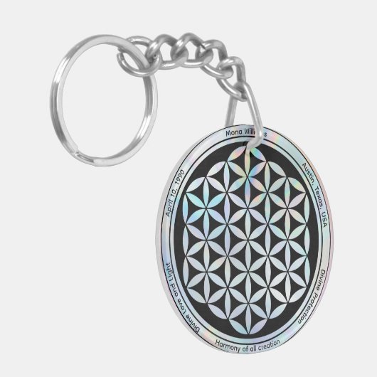 Creation Harmony Symbol Magnet Schlüsselanhänger (Vorderseite links)