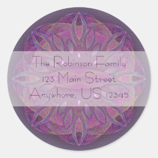 Creation Mandala Runder Aufkleber