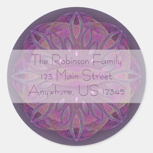 Creation Mandala Runder Aufkleber (Vorderseite)