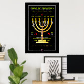 Creation Menorah Poster (Heimbüro)