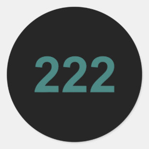 Creative 222 Designs Kostümideen Co. Nummer 222 Runder Aufkleber