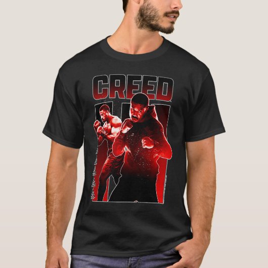 Creative 3 Adonis Creed Level Up Red Split Panel P T-Shirt (Vorderseite)
