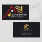 Creative A-Frame Gold Dachkonstruktion für Gebäude Visitenkarte (Vorne/Hinten)