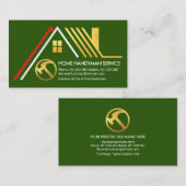 Creative A-Frame Gold Dachkonstruktion Visitenkarte (Vorne/Hinten)