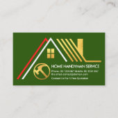 Creative A-Frame Gold Dachkonstruktion Visitenkarte (Vorderseite)