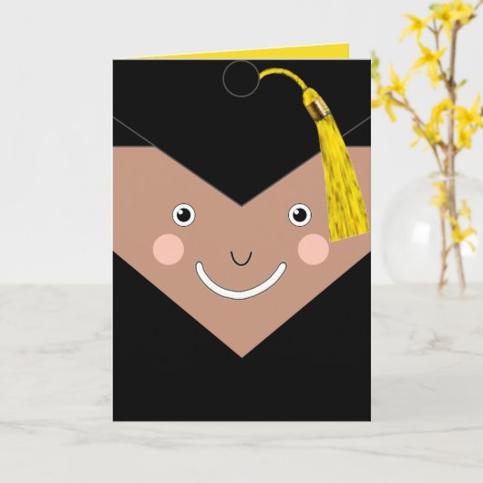 Creative Abschluss Card Karte (Gelbe Blume)