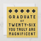 Creative Abschluss Class of 2025 Karte (Vorderseite)