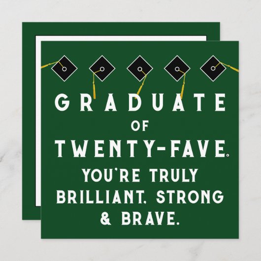 Creative Abschluss Class of 2025 Karte (Vorne/Hinten)