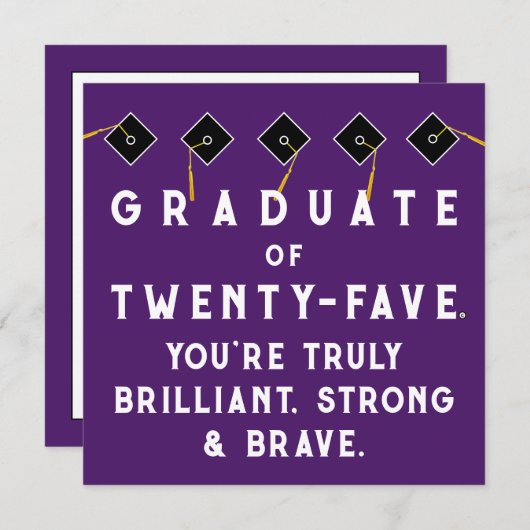 Creative Abschluss Class of 2025 Karte (Vorne/Hinten)