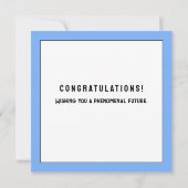 Creative Abschluss Class of 2025 Karte (Rückseite)