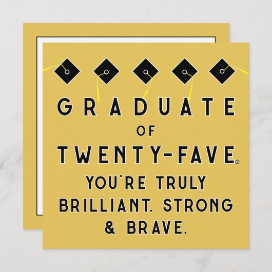 Creative Abschluss Class of 2025 Karte (Vorne/Hinten)