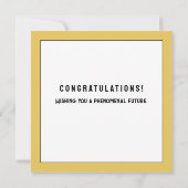 Creative Abschluss Class of 2025 Karte (Rückseite)