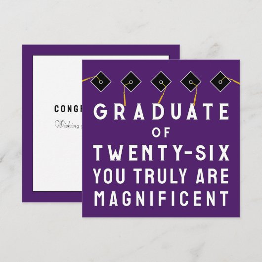 Creative Abschluss Class of 2025 Karte (Vorne/Hinten)