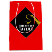 Creative Abschluss Red Medium Geschenktasche Mittlere Geschenktüte (Vorderseite)