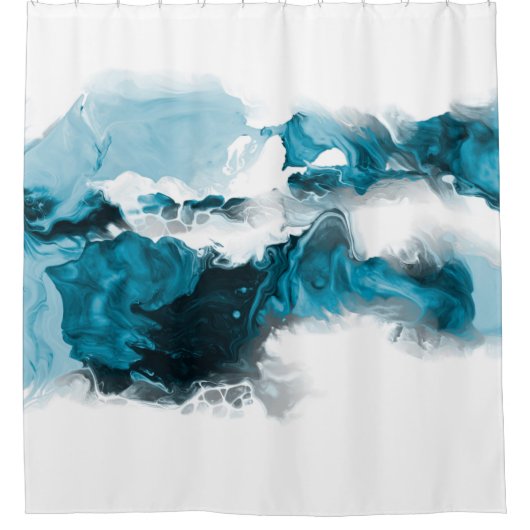 Creative abstract hand painted background, wallpap duschvorhang (Vorderseite)