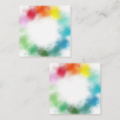 Creative Abstrakte Regenbogenfarben Elegante Vorla Mitteilungskarte (Vorne/Hinten)