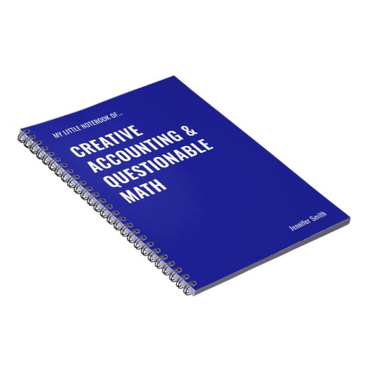 Creative Accounting & Questionable Match Notebook Notizblock (Rechte Seite)