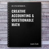 Creative Accounting & Questionable Match Notebook Notizblock