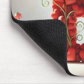 Creative Alphabet Letter B mit Herzformen Mousepad (Ecke)